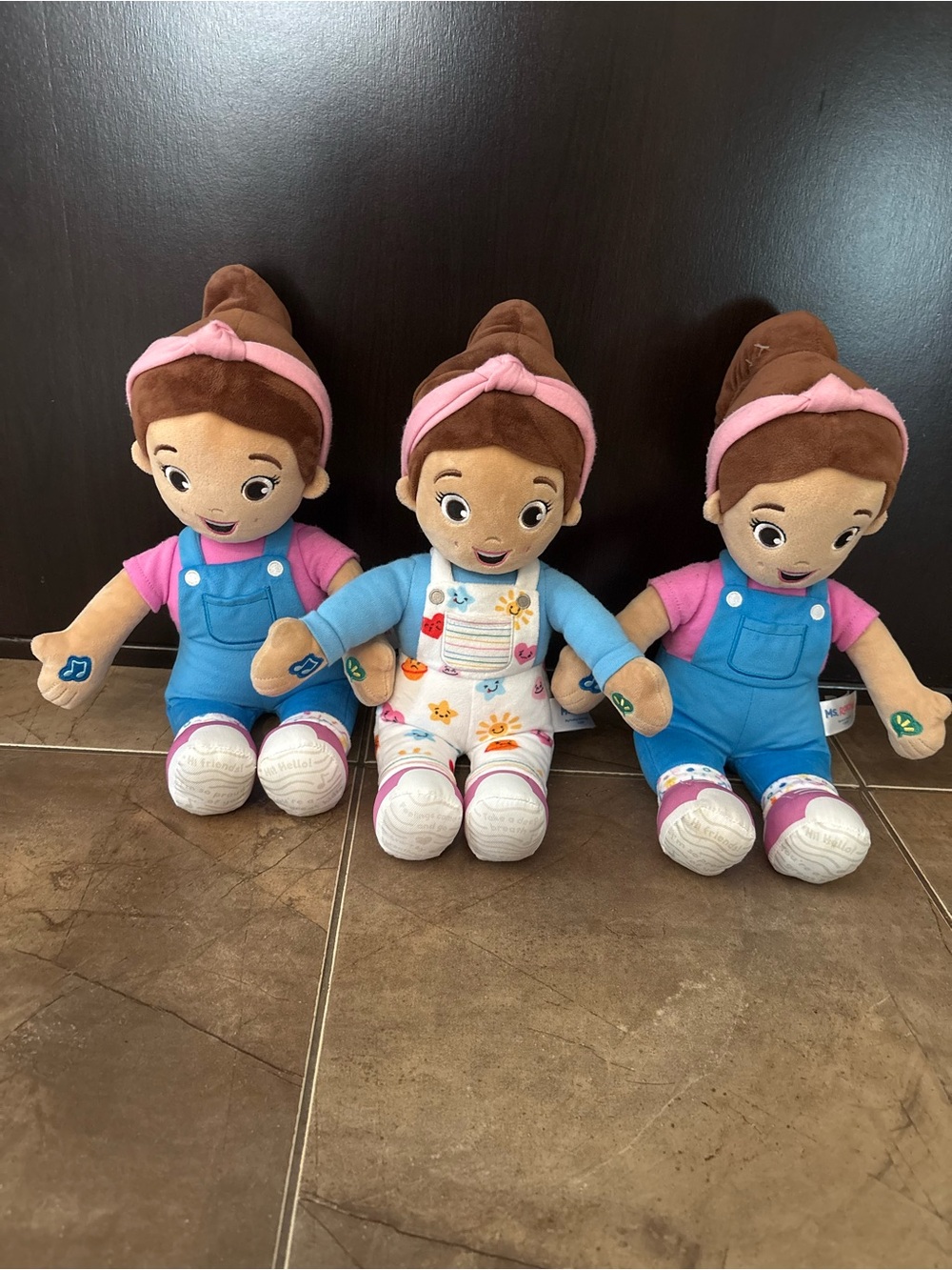 Ms Rachel Plush Musical Toddler Doll - Pink & Blue Outfit